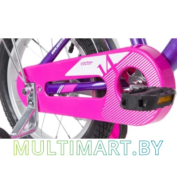 Детский велосипед Novatrack Vector 163VECTOR.LC20 (фиолетовый/розовый, 2020) картинка 4